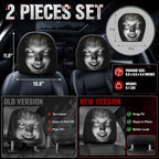 2 Pack Scary Headrest Covers for Cars, Upgraded Snug Fit Car Headrest Cover - Image 5
