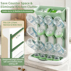 Vertical Baby Bottle Drying Rack, Space-Saving Countertop Dryer, Holds 12 - Image 5