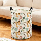 ESSME Kids Laundry Basket, Animal Hamper Collapsible Canvas Waterproof Storage - Image 3