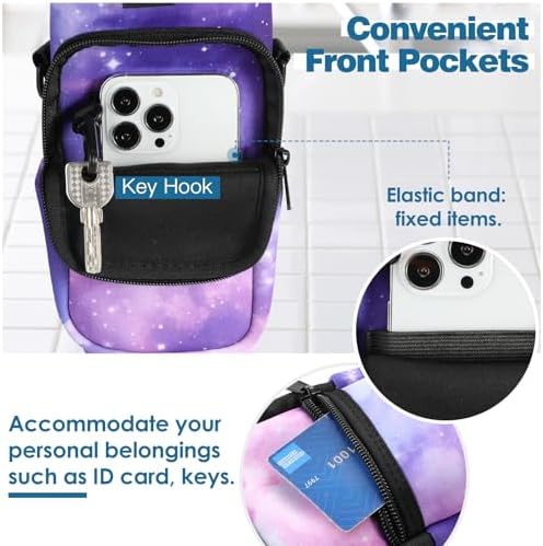 Nuovoware Water Bottle Carrier Bag, StarrySky Purple - Image 2