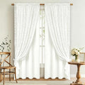 ASPMIZ Linen Curtains for Living Room Double Layer Curtains by ASPMIZ