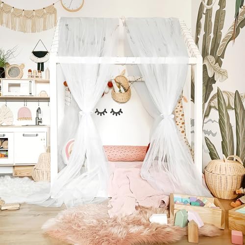 NICETOWN Off White Kids Bed Canopy by NICETOWN