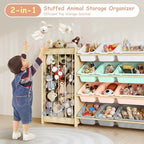 EXPERLAM Kids Toy Storage Organizer, 2-in-1 Stuffed Animal Storage & Toy - Image 6