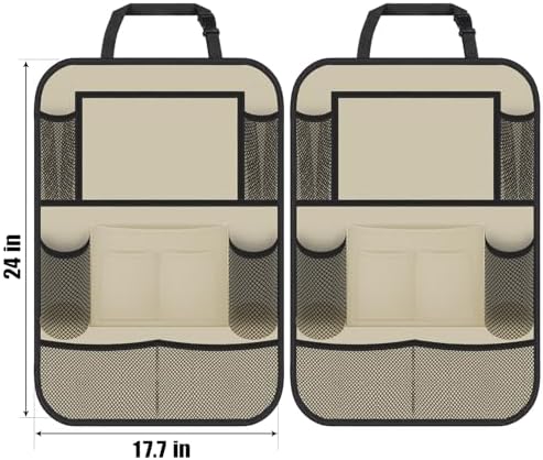 Backseat Car Organizer w/ 10 Storage Pockets 11" Tablet Holder - Image 5