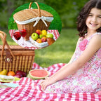 Eaasty 100 Pcs Disposable Red Gingham Paper Placemats Summer Checkered - Image 6