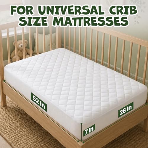 Utopia Bedding Waterproof Crib Mattress Protector, 1 Pack, 28x52 Inches - Image 2