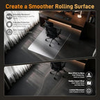 Office Chair Mat for Low-Pile Carpet, 36 in Round, Carpet Protector - Image 5
