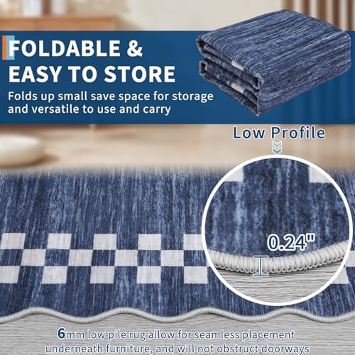 GarveeHome Hallway Runner Rug 2x6 Scalloped Washable Rug - Image 4