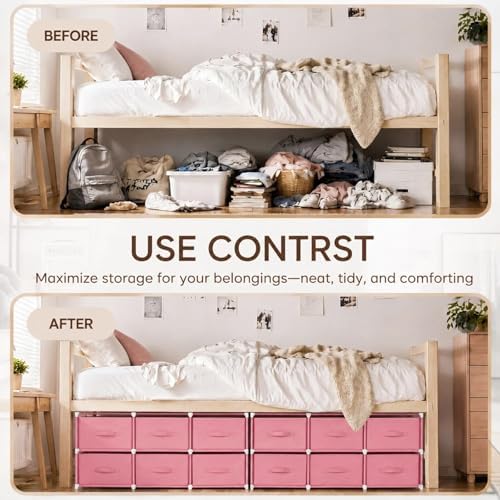 Geetery Under Dorm Bed Cube Organizer Shelf - Image 6