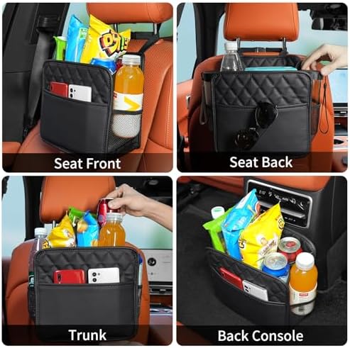 FrgKbTm 2Pack Car Seat Back Organizer, Waterproof Car Backseat Organizer - Image 3