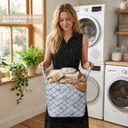 Floral Fabric Storage Basket Car Interior Storage Basket Underwear Sundries - Image 3