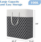 BlissTotes 3-Pack Laundry Basket, Collapsible Laundry Hamper - Image 2