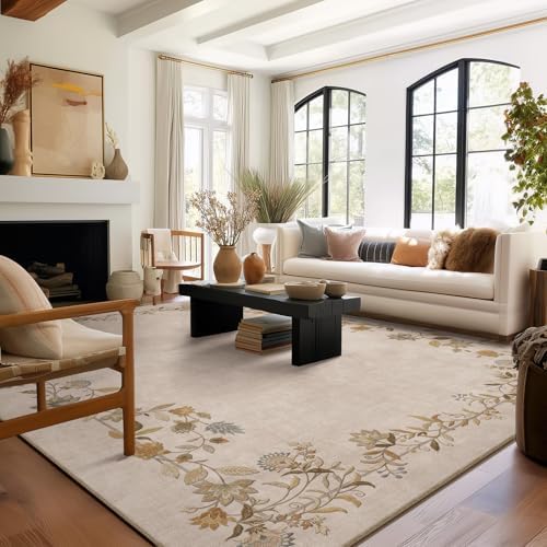 8x10 Area Rugs for Living Room: Washable Bedroom Rug Non Slip Soft Carpet by palohom