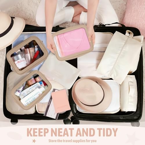 YOPCDJ 3PCS Clear Toiletry Bag, TSA Approved Travel Pouch - Image 5