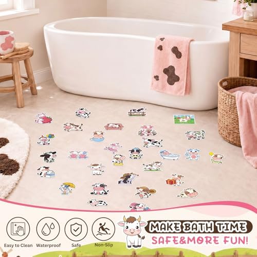 Fullhawl 30 Pcs Farm Animal Non Slip Shower Stickers, Bathtub Safety - Image 5