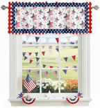 4th of July Kitchen Curtains Valances by VandarllinHomeKitchenDecor