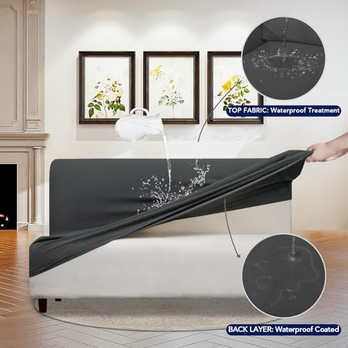 PureFit Waterproof Futon Couch Cover Slipcovers - Image 3