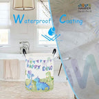 62L Kids Colorful Dinosaur Waterproof Laundry Hamper - Image 3