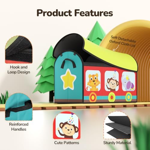 YOHOOLYO Large Flip-Top Toy Box Storage - Image 5