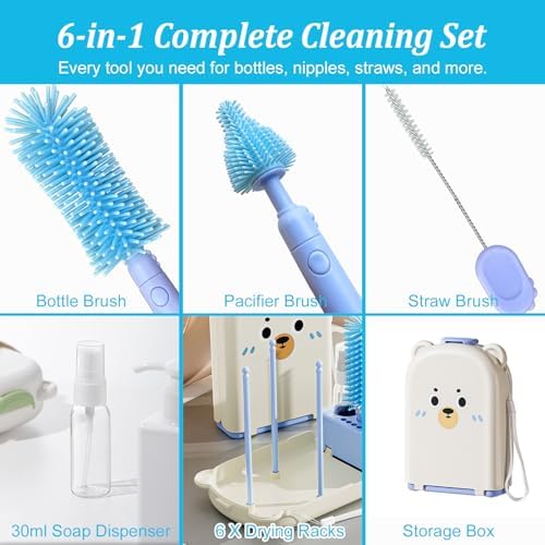 Blue Travel Bottle Cleaner Kit - Image 5