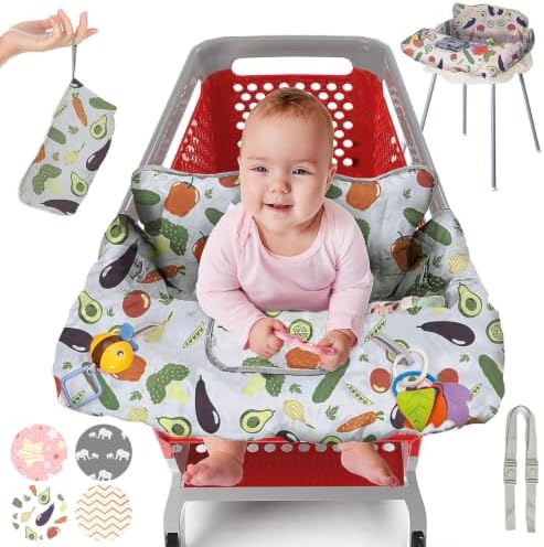 PILLANI Shopping Cart Cover for Baby, High Chair Cover for Restaurant Seat by Pillani