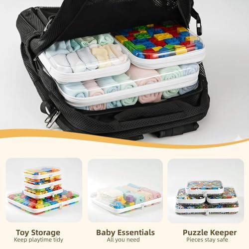 Clear Hard Shell Zipper Pouches, Hard Case Pouches - Image 3