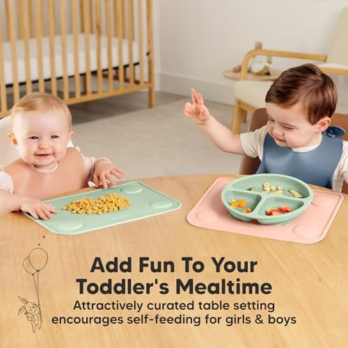 KeaBabies 2pk Silicone Placemats - Image 6