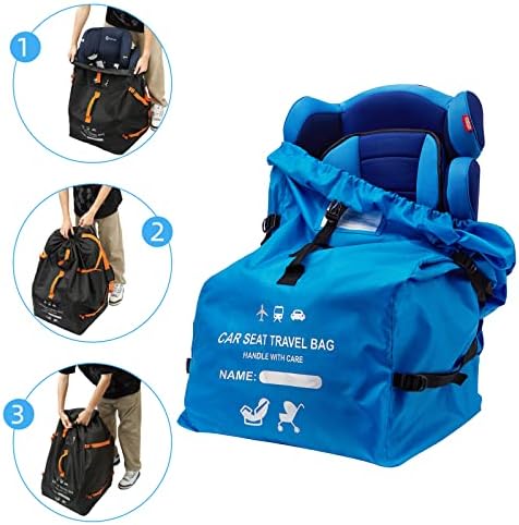 Clearworld Foldable Car Seat Travel Bag, Gate Check Backpack - Image 7