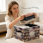 Fantasy Enchanted Bookshelf Storage Bins Box - Image 2