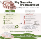 6 PCS Set TPU Diaper Bag Organizer Pouches & Wipe Dispensers - Image 5
