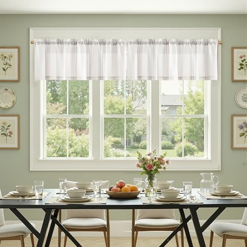 jinchan Linen Balanced Stripe Valances - Image 3