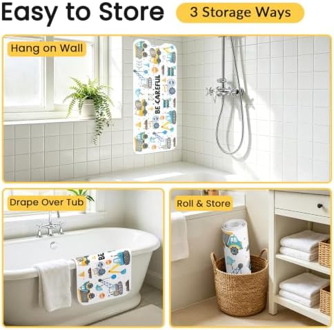 Baby Bath Mat for Tub, Non Slip Kids Bath Shower Mat, 40 X 16 Inch - Image 5