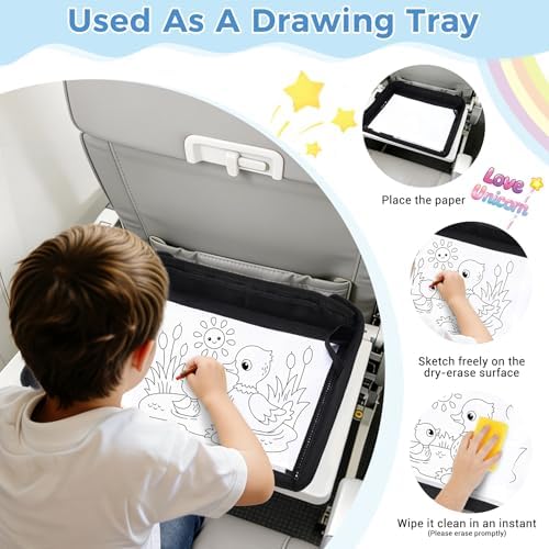COOLBEBE Airplane Tray Table Cover, Foldable Travel Tray Cover - Image 3