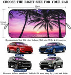 Car Windshield Sun Shade, Universal Fit Midsized Sedan SUV, Vacation Style - Image 5