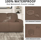 Easy-Going 100% Dual Waterproof Recliner Sofa Cover, 8-Pieces Stretch Relining - Image 3