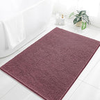Chenille Bathroom Rug 40"x60" Dusty Rose, Large Plush Bath Mat by Kildoss