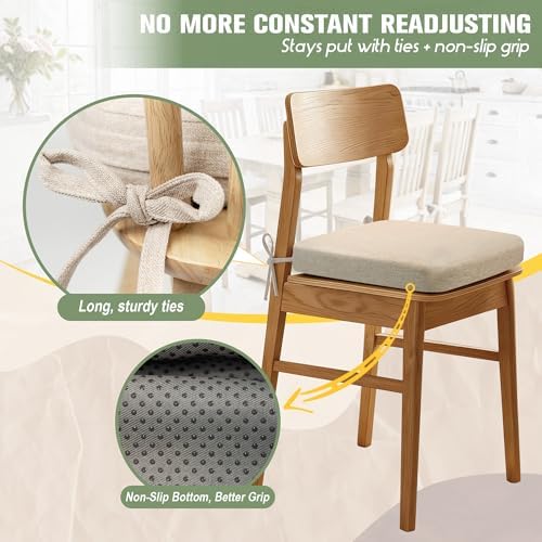 kingphenix Chair Cushions for Dining Chairs, 2.5 Inches Thick - Image 3