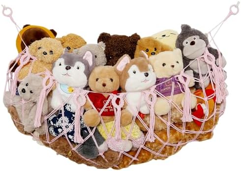 YKBU stuffed Animal Net or Hammock Macrame Toy Display Plush Toy Holder Ceiling by YKBU