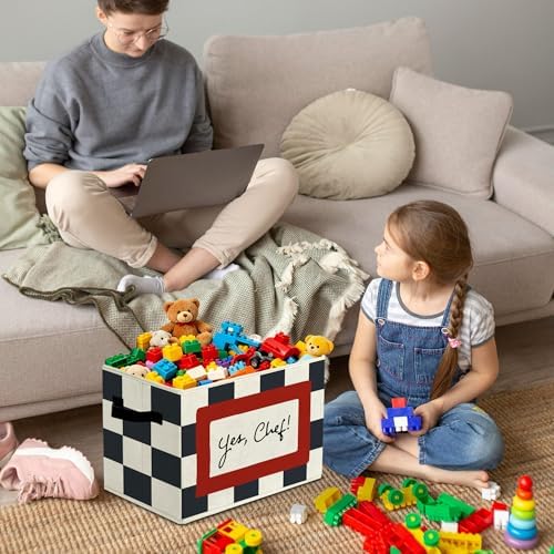 Cooking Playroom Chef Slogan Storage Bins Box - Image 4