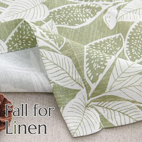 Vangao Floral Valances for Windows Leaf Green W50 X 16L 1 Panel - Image 6