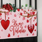 Pink Valentine's Day Kitchen Curtains Valances - Image 5