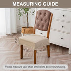 Genina Waterproof Chair Covers for Dining Room - Image 5