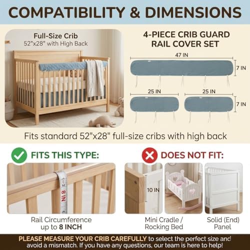 4PC Crib Rail Teething Guard - Image 2