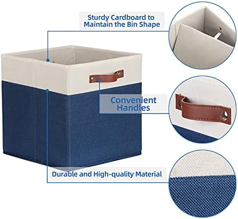 Temary Fabric Storage Bins for Cube Organizer 4 Pack Cube Storage Bins 13 - Image 3