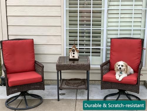 Outdoor High Back Dining Chair Cushions Cover 4-Pack - Image 7