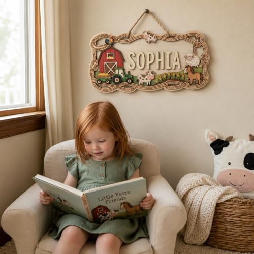 Custom Farm Nursery Name Sign - Image 4