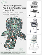 Baby High Chair Cover, Waterproof & Machine Washable Green - Image 4