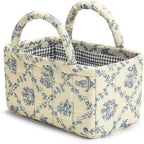 Small Storage Basket Organizer, Mini Fabric Floral Storage Baskets by Ankick