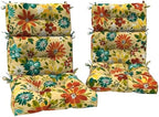 DYTXIII Outdoor High Back Chair Cushions Set of 2, Water Repellent Tufted by DYTXIII