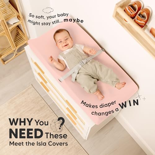 2-Pack Baby Changing Pad Cover for Girl - Image 2